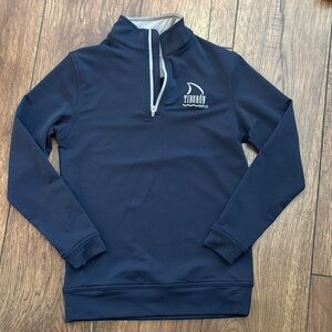 Peter Millar Navy Quarter-Zip Pullover Boys Size Small (7-8)